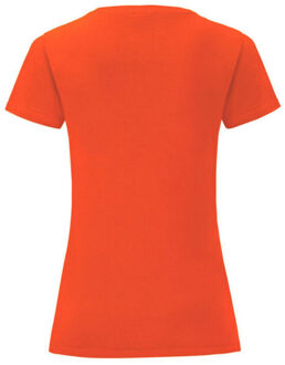 Fruit of the Loom Dames iconisch 150 t-shirt - maat XS Oranje