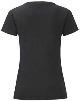 Fruit of the Loom Dames iconisch 150 t-shirt Zwart