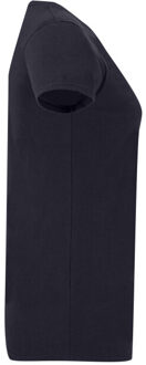 Fruit of the Loom Dames iconisch v hals t-shirt Blauw - M