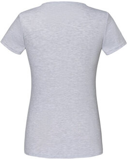 Fruit of the Loom Dames iconisch v hals t-shirt Grijs - XXL
