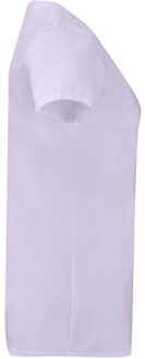 Fruit of the Loom Dames iconisch v hals t-shirt - maat S Paars