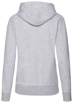 Fruit of the Loom Dames klassieke effen hoodie - maat L Grijs