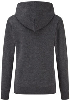 Fruit of the Loom Dames klassieke effen hoodie - maat M Grijs