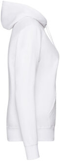 Fruit of the Loom Dames klassieke effen hoodie Wit - M