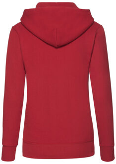 Fruit of the Loom Dames klassieke hoodie - maat XS Rood