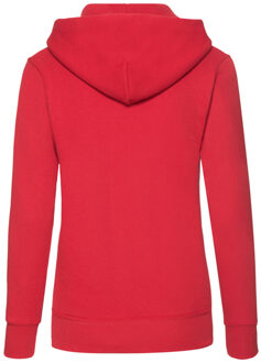 Fruit of the Loom Dames klassieke hoodie Rood