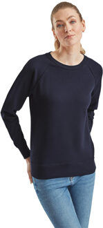 Fruit of the Loom Dames lichtgewicht raglan sweatshirt Blauw