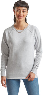 Fruit of the Loom Dames lichtgewicht raglan sweatshirt Grijs