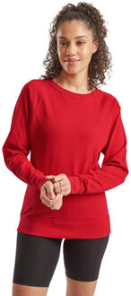 Fruit of the Loom Dames lichtgewicht raglan sweatshirt Rood