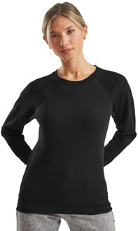 Fruit of the Loom Dames lichtgewicht raglan sweatshirt Zwart