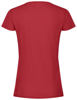 Fruit of the Loom Dames origineel katoenen t-shirt - maat XL Rood