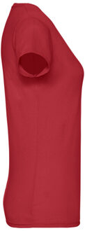 Fruit of the Loom Dames origineel t-shirt - maat XL Rood