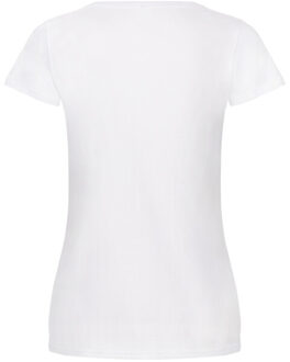 Fruit of the Loom Dames origineel t-shirt Wit - XXL