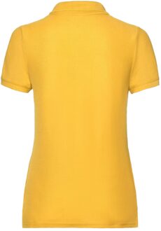 Fruit of the Loom Dames poloshirt Geel