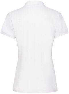 Fruit of the Loom Dames premium 170 poloshirt Wit