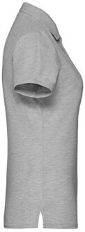 Fruit of the Loom Dames premium effen poloshirt - maat S Grijs