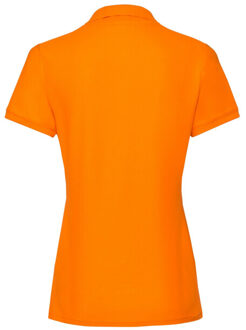 Fruit of the Loom Dames premium effen poloshirt Oranje - XL