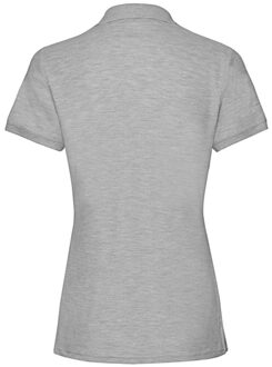 Fruit of the Loom Dames premium polycotton poloshirt Grijs