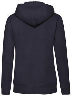 Fruit of the Loom Dames premium sweatjack met kap lady fit Blauw