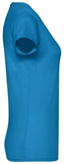 Fruit of the Loom Dames t-shirt Blauw - XXL