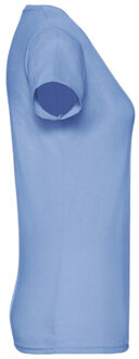 Fruit of the Loom Dames t-shirt - maat XS Blauw