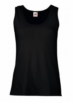 Fruit of the Loom Dames tanktop - Kleur: Zwart, Maat: XS