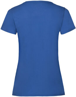 Fruit of the Loom Dames valueweight t-shirt Blauw - S