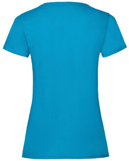 Fruit of the Loom Dames valueweight t-shirt Blauw - XS