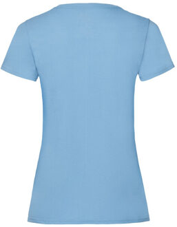 Fruit of the Loom Dames valueweight t-shirt Blauw