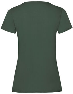 Fruit of the Loom Dames valueweight t-shirt Groen - XS