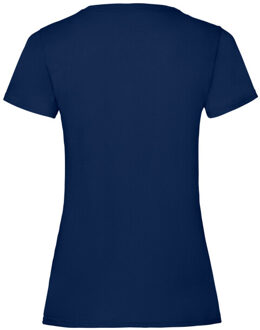 Fruit of the Loom Dames valueweight t-shirt - maat M Blauw