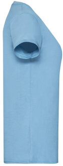 Fruit of the Loom Dames valueweight t-shirt - maat XL Blauw