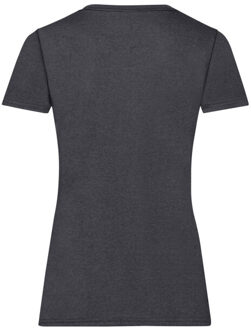 Fruit of the Loom Dames valueweight t-shirt - maat XL Grijs