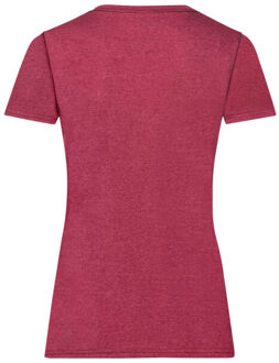 Fruit of the Loom Dames valueweight t-shirt - maat XL Rood