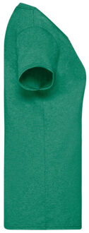 Fruit of the Loom Dames valueweight t-shirt - maat XS Groen