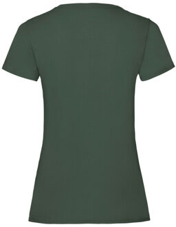 Fruit of the Loom Dames valueweight t-shirt - maat XXL Groen
