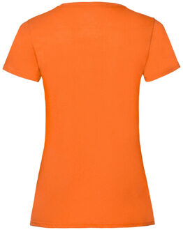 Fruit of the Loom Dames valueweight t-shirt Oranje