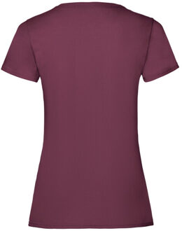 Fruit of the Loom Dames valueweight t-shirt Paars - XS