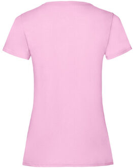 Fruit of the Loom Dames valueweight t-shirt Roze - XXL