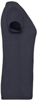 Fruit of the Loom Dames valueweight v hals t-shirt Blauw - XS