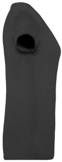 Fruit of the Loom Dames valueweight v hals t-shirt - maat XS Zwart