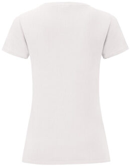 Fruit of the Loom Dames vintage logo t-shirt Wit - XL