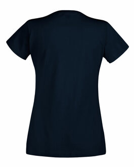 Fruit of the Loom Dames/vrouwen Lady-Fit Valueweight Short Sleeve T-Shirt (Pak van 5) (Deep Navy) - M