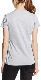 Fruit of the Loom Dames/vrouwen Lady-Fit Valueweight Short Sleeve T-Shirt (Pak van 5) (Heide Grijs) - maat M