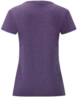 Fruit of the Loom Dames/vrouwen Lady-Fit Valueweight Short Sleeve T-Shirt (Pak van 5) (Heide Paars) - maat 2XL Veelkleurig