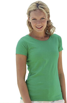 Fruit of the Loom Dames/vrouwen Lady-Fit Valueweight Short Sleeve T-Shirt (Pak van 5) (Kelly Groen) - maat XS