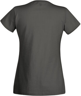 Fruit of the Loom Dames/vrouwen Lady-Fit Valueweight Short Sleeve T-Shirt (Pak van 5) (Licht Grafiet) Veelkleurig - M