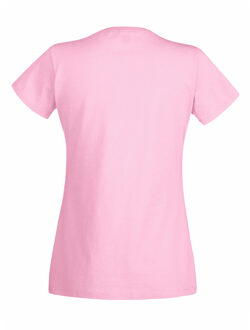 Fruit of the Loom Dames/vrouwen Lady-Fit Valueweight Short Sleeve T-Shirt (Pak van 5) (Lichtroze) - XS