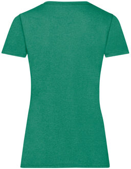 Fruit of the Loom Dames/vrouwen Lady-Fit Valueweight Short Sleeve T-Shirt (Pak van 5) (Retro Heide Groen) - M