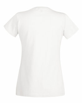 Fruit of the Loom Dames/vrouwen Lady-Fit Valueweight Short Sleeve T-Shirt (Pak van 5) (Wit) - maat 2XL